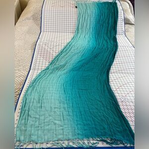 Bloomingdale's Huge Turquoise Ombre Scarf